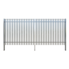 Euro galvanized palisade fence